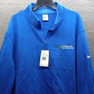 Nike Men’s 3XL 1/4 Zip Fleece Pullover Blue NWT Sweatshirt Big & Tall